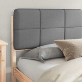  Krevetni okvir s tapiciranim uzglavljem Svijetlo siva Svjetlosiva 205.5 x 185.5 x 84.5 cm | shoptok.hr