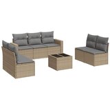  8-dijelni set vrtnih sofa od poliratana s jastucima bež | shoptok.hr