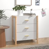 vidaXL Komoda bela 62x38x70 cm inženirski les Cene