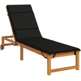  Jastučić za ležaljku GEMERT 100% poliester Crna 200 x 50 x 3 cm - Crna 200 x 50 x 3 cm Melange | shoptok.hr