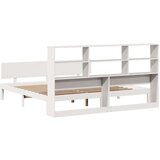 vidaXL Knjižna postelja brez vzmetnice bela 180x200 cm trdna borovina | Shoptok.si