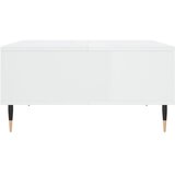 Stolić za kavu sjajni bijeli 60 x 60 x 30 cm konstruirano drvo | shoptok.hr