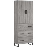  Visoka komoda siva sonome 69 5x34x180 cm od konstruiranog drva | shoptok.hr