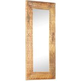 vidaXL Ručno izrezbareno ogledalo 110 x 50 x 11 cm masivno drvo manga | shoptok.hr