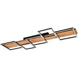 Lesnina-XXXL Crna/u prirodnoj boji LED stropna svjetiljka s mogućnosti zatamnjivanja 44x115 cm Harper – Cijene