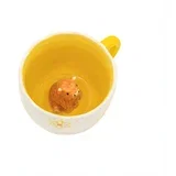 Žuta /krem porculanska šalica 350 ml Surprise Highland Cow –