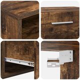 vidaXL TV ormar Dimljeni hrast 150 x 39 x 30 cm Konstruirano drvo | shoptok.hr