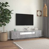 vidaXL TV ormarić s LED svjetlima siva boja betona 160 x 35 x 40 cm | shoptok.hr
