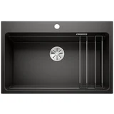 sudoper ETAGON 8 InFino SILGRANIT CRNA, pribor inox nosači, bez dalj. upr.