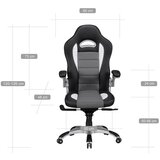 MID.YOU GAMING STOL tekstil siva, črna | Shoptok.si