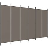 Sobna pregrada s 6 panela antracit 300 x 220 cm od tkanine | Eponuda.com
