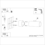  Stenska svetilka FLASH bela, (21626720) | Shoptok.si