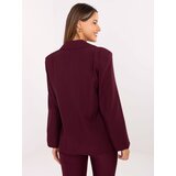 RUE PARIS Blazer-IT-MA-FL8391.87-burgundy | Shoptok.si