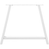  Noge za blagovaonski stol A-oblika 2 kom Bijele 100 x (72-73) cm Čelik Slike