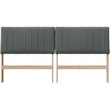 Tapecirani uzglavlje Tamno siva 200 cm Čvrsto borovo drvo | shoptok.hr