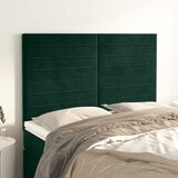  Uzglavlje tamnozeleno 144x5x118/128 cm baršunasto | shoptok.hr