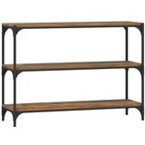 Maison Chic Knjižna omara - Knjižni regal dimljen hrast 100x33x70,5 cm inž. les in jeklo, (21725645) Cene
