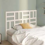  Posteljno vzglavje belo 146x4x104 cm trdna borovina, (20647271) | Shoptok.si