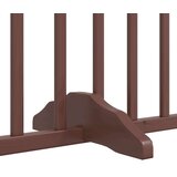 vidaXL Ograda za pse z vrati zložljiva 6 panelov rjava 480 cm les | Shoptok.si