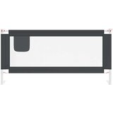  Sigurnosna ograda za dječji krevet tamnosiva 190x25 cm tkanina | shoptok.hr