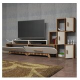 Hanah home tv polica flora s walnut cream | ePonuda.com