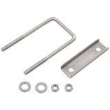  U-spojnik za stupove ograde 60 x 40 mm 25 setova | shoptok.hr