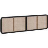  Uzglavlje s uzglavljem Crna 200 x 55 x 3 cm Ratan | shoptok.hr