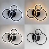 Brilagi plafonska svetiljka orbits LED/40W/230V 3000-6500K crna +daljinski upravljač | Eponuda.com