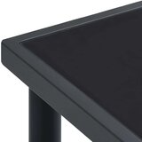  Vrtna sedežna garnitura 5-delna črno jeklo in textilene, (20795796) | Shoptok.si