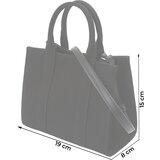 Karl Lagerfeld Nakupovalna torba črna / bela | Shoptok.si