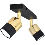  LED spot svetiljka TUBSSON 2xGU10/4,8W/230V crna/zlatna | Eponuda.com