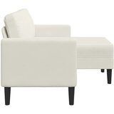SOFA 2-sjed s ležaljkom u obliku slova L krem 125 cm baršun | Eponuda.com