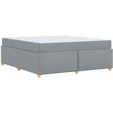  Krevetna konstrukcija Svijetlo siva 180 x 200 cm tkanina | shoptok.hr