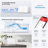 Mercusys HALO H47BE BE9300 Wi-Fi7 2-pack Mesh brezžični usmerjevalnik router | Shoptok.si