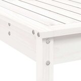 vidaXL 7-dijelni vrtni barski set bijeli od masivne borovine | shoptok.hr