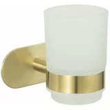 Wenko Samodržeća čašica za četkice za zube od nehrđajućeg čelika u zlatnoj boji Orea Gold -