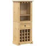  Stalak za vino Corona 56x35x134,5 cm od masivne borovine | shoptok.hr