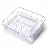 KAMILLE 0763D - metalni ocedjivac sa sudove - beli 37 x 33 x 13,5cm cene