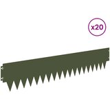  Ograda oko Travnjaka 20 pcs 103 x 20 cm metal Maslinastozelena | Eponuda.ba