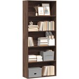 vidaXL Knjižna omara rjavi hrast 80x30x189 cm inženirski les | Shoptok.si