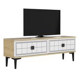 Hanah home tv polica yuka 120 sapphire oak white | ePonuda.com