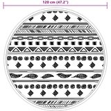 Vanjski tepih ARAKIL sivi Ø120 cm PP | shoptok.hr