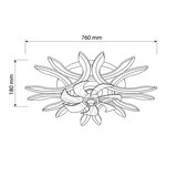 Brilagi LED prigušiva plafonski ventilator LED/70W/230V prečnik 76 cm crna + daljinski upravljač | Eponuda.com