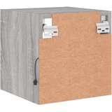 vidaXL Stenska TV omarica z LED lučkami siva sonoma 30x28,5x30 cm | Shoptok.si