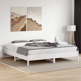  Okvir kreveta bez madraca bijeli 200x200 cm od masivne borovine | shoptok.hr