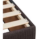 vidaXL Box spring postelja z vzmetnico temno rjava 90x200 cm blago | Shoptok.si