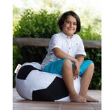 Atelier Del Sofa Vreća za sjedenje, Football Kids Pouf - Black, White | shoptok.hr