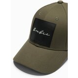 Ombre Men's baseball cap with visor and large patch - khaki | Shoptok.si