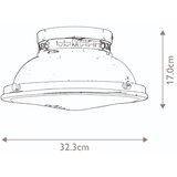  hinkley hk-amelia-f-m-rb - plafonsko svetlo amelia 2xE27/40W/230V crna/bronza | Eponuda.com