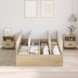 Krevet s ladicama Sonoma hrast 120 x 200 cm Konstruirano drvo | Eponuda.ba